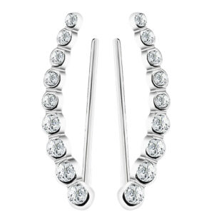 Długie nausznice krople z cyrkoniami