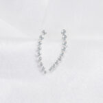 Długie nausznice krople z cyrkoniami