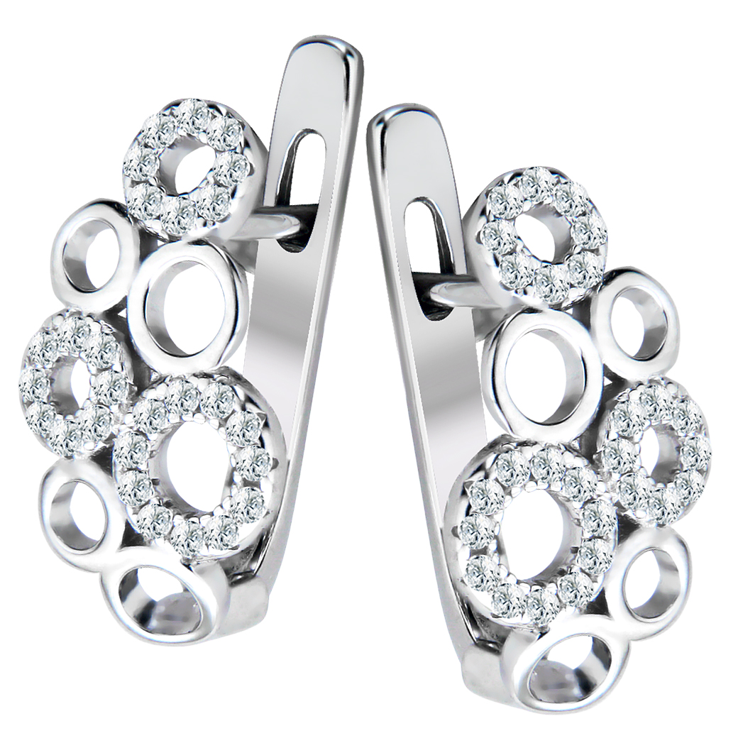 SREBRNE KOLCZYKI AŻUROWE KÓŁKA KOŁA ANGIELSKIE 925 Kolczyki z motywem kółek