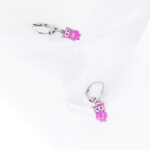 Dziecięce kolczyki sowy różowe