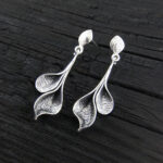 Kolczyki płatki kwiatów