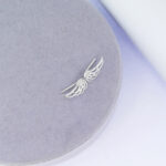 Nausznice skrzydła z cyrkoniami