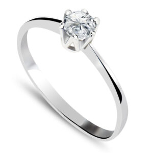 Pierścionek z cyrkonią 4mm