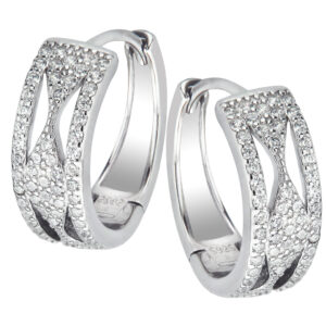 Błyszczące kolczyki z cyrkoniami