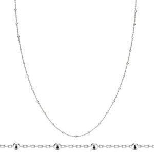 Naszyjnik łańcuszek z kulkami