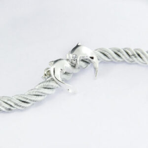 Kolczyki delfiny z cyrkonią