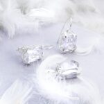 Komplet kolczyki i wisiorek duże kamienie