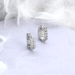 SREBRNE KOLCZYKI LISTKI LIŚCIE LISTKAMI ANGIELSKIE