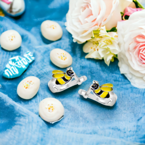 Kolczyki dziecięce - pszczółki