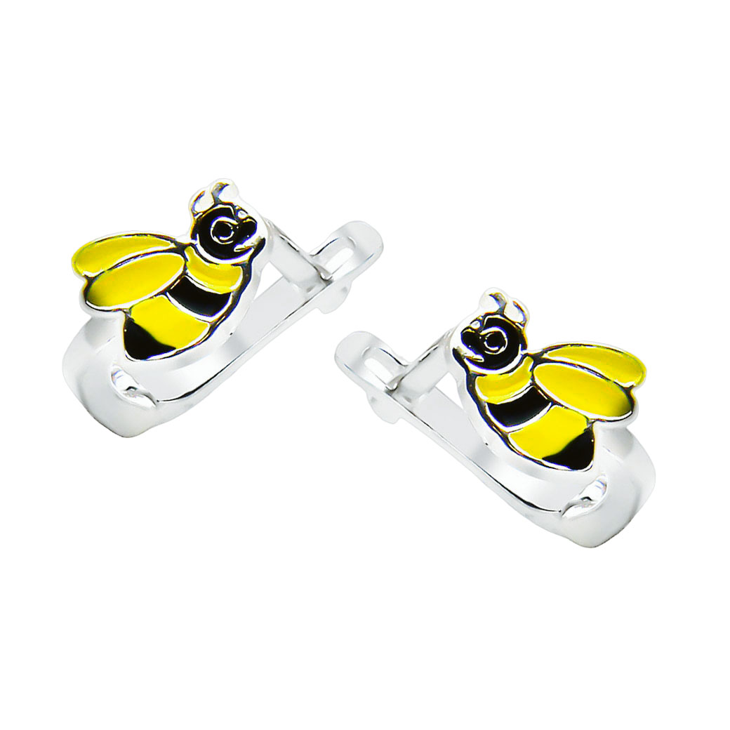 KOLCZYKI DZIECIĘCE DZIEWCZYNKI PSZCZÓŁKI PSZCZOŁY Kolczyki dziecięce - pszczółki