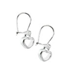 Kolczyki wiszące z sercem