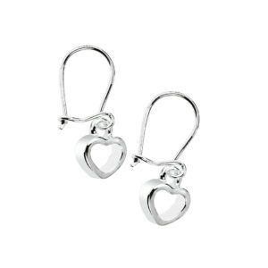 Kolczyki wiszące z sercem