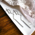 Kolczyki przekładane z krzyżykiem