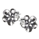 Kolczyki kwiaty z dużymi płatkami