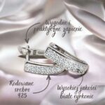 Kolczyki angielskie z cyrkoniami