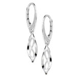 Kolczyki spirale na zamku angielskim