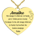 Naszyjnik pozłacany - Nie mogę Ci obiecać