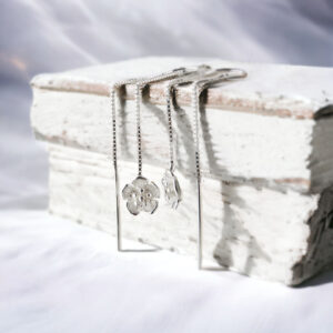 Kolczyki przekładane - podwójne łańcuszki BRATKI