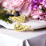 Nausznice skrzydła złocone