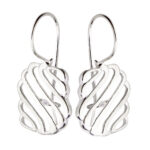 Kolczyki pofalowane w paski