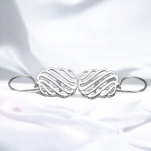 Kolczyki pofalowane w paski