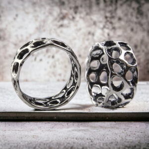 Szeroka obrączka surowa forma