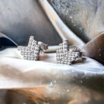 Kolczyki pagony z cyrkoniami