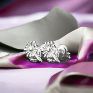 Kolczyki kwiaty margaretki