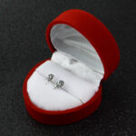 Kolczyki różyczki z łodygami