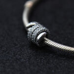 Charms wąż z cyrkoniami