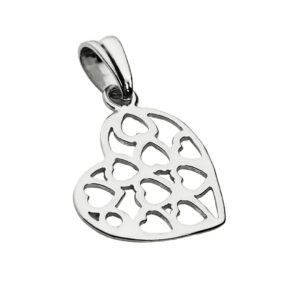 Wisiorek ażurowe serce