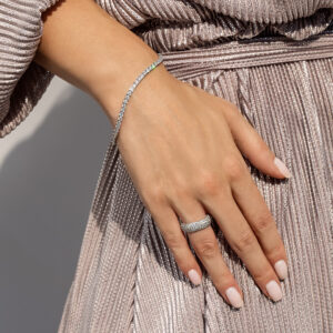 Błyszcząca bransoletka z cyrkoniami