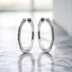 KOLCZYKI ZE SREBRA KÓŁKA KOŁA KÓŁECZKA KAMYKI 925