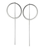 KOLCZYKI NOWOCZESNE KÓŁKA PATYK PATYCZEK RURKA 925