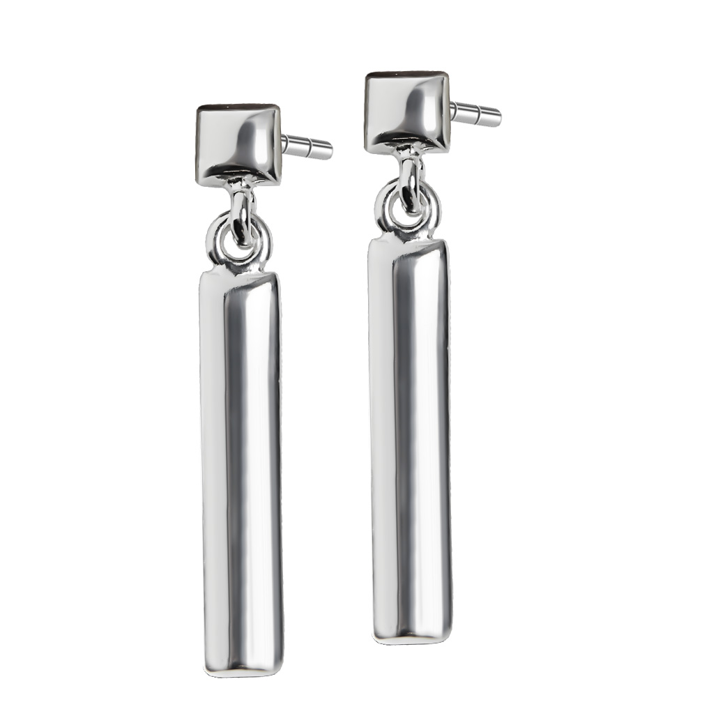 Kolczyki kwadraty i prostokąty